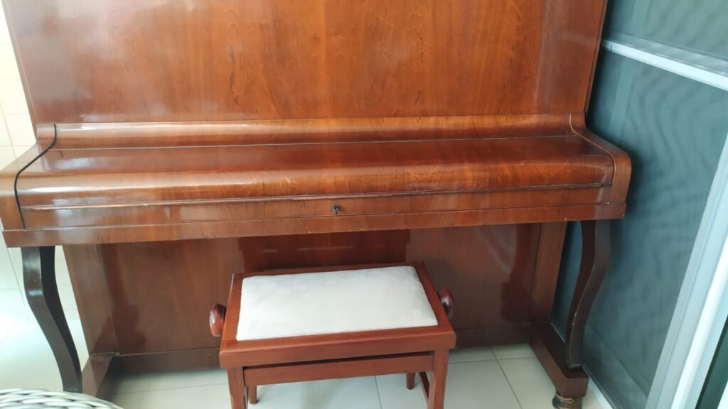 Piano fritz dobbert com banqueta ,afinado e revisado valor 5.500 reais