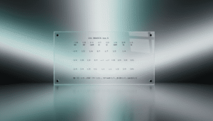 Ilustração abstrata mostrando o sistema fração nota com notação matemática aplicada ao braço do violão